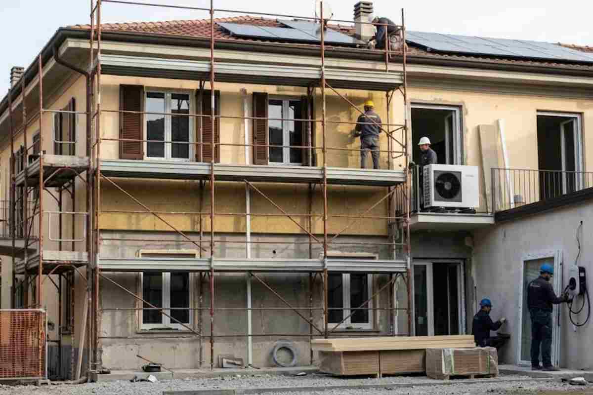 persone impegnate in un cantiere edile