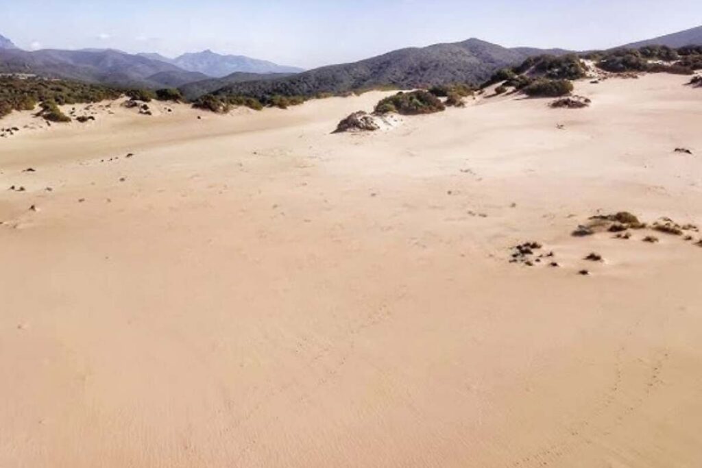 vista delle dune di piscinas