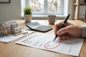 persona compila documento