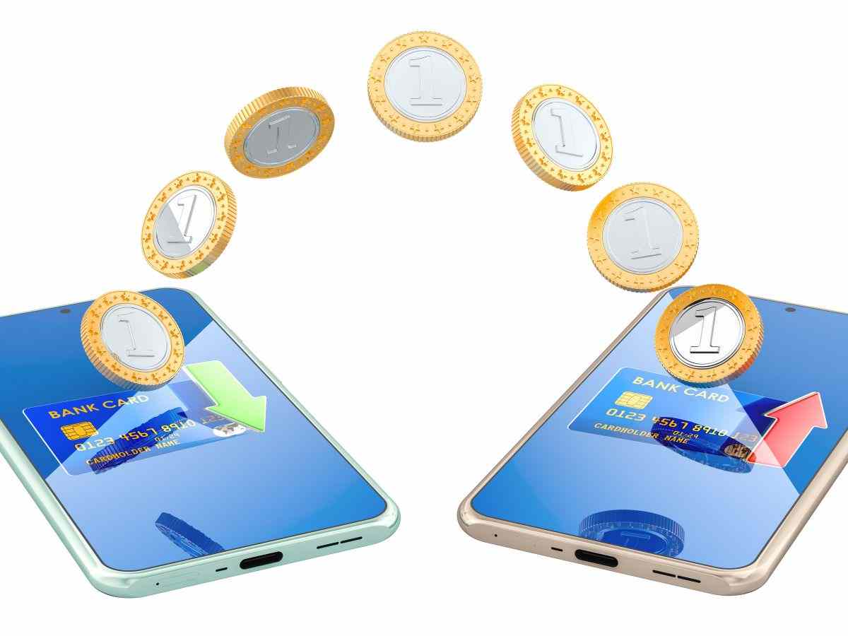 scambio di soldi tra due carte di credito